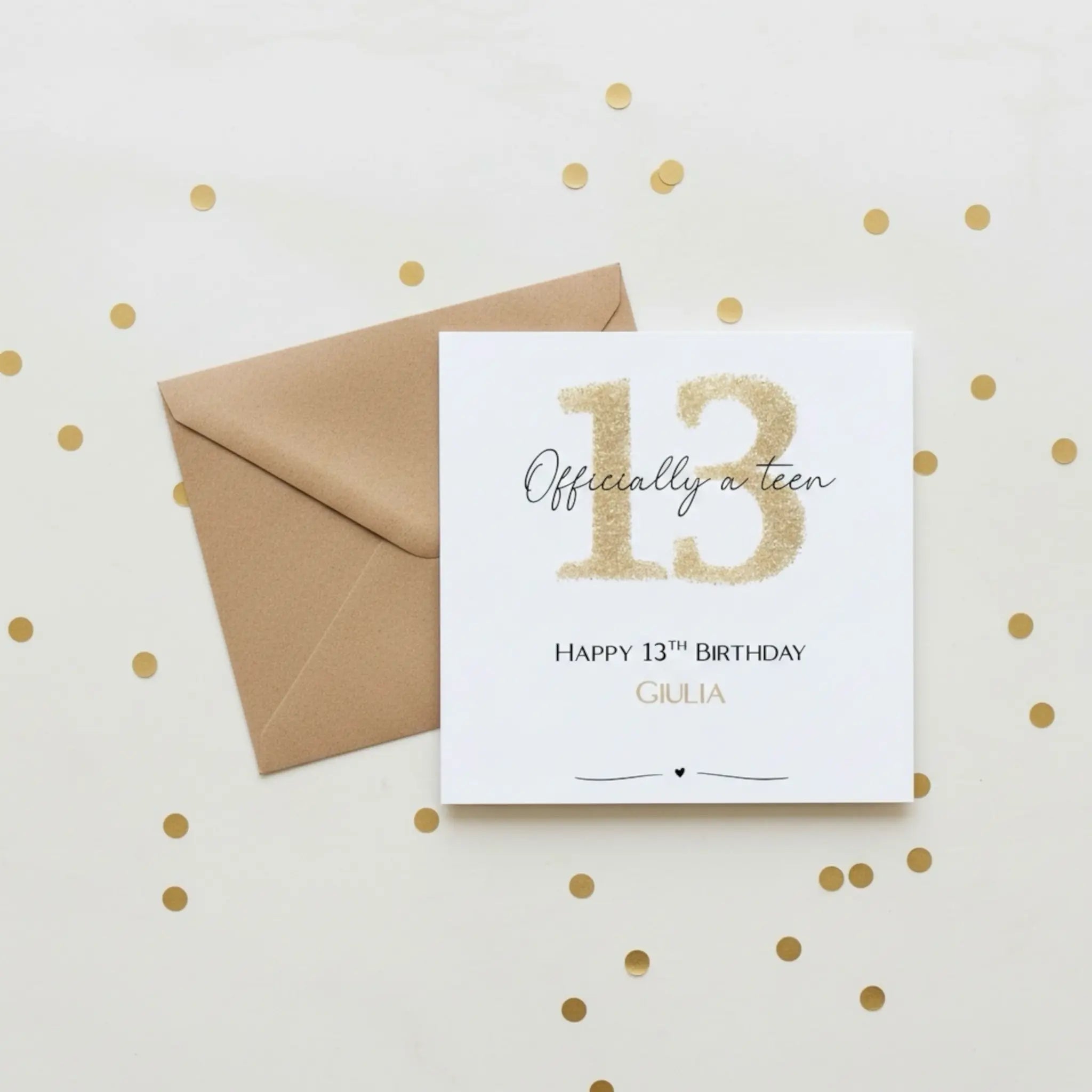 Personalised Happy 13th Birthday Cute Cute