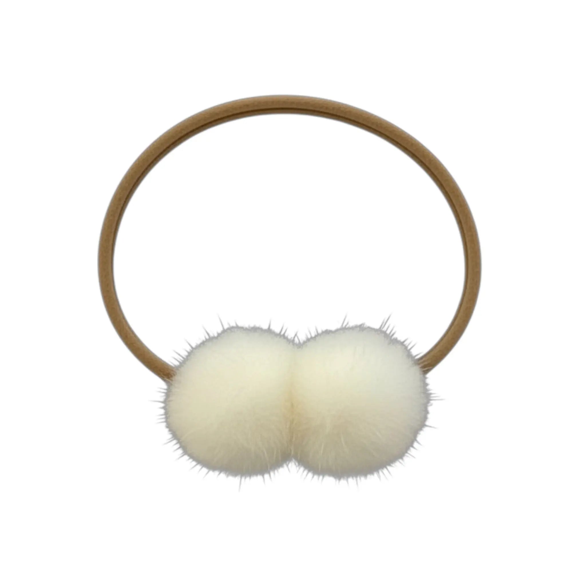 Pompoms on a nude headband Cute Cute