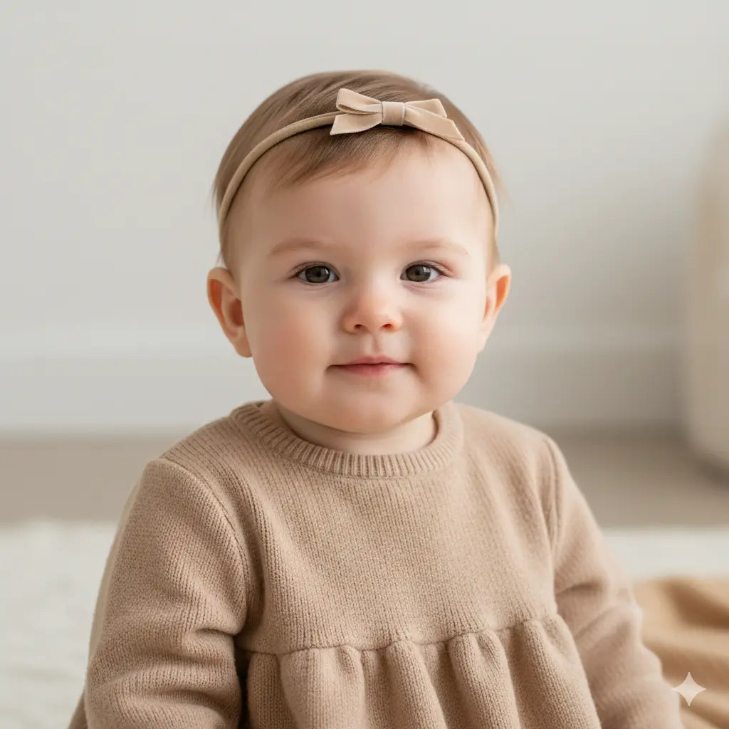 Small velvet bow on a headband Cute Cute
