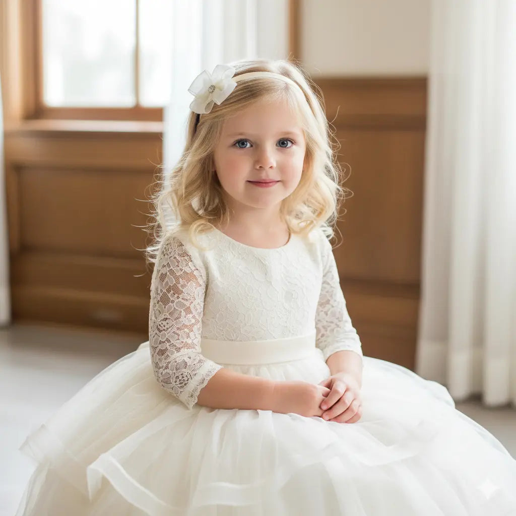 Ivory dotty bow on a headband Cute Cute