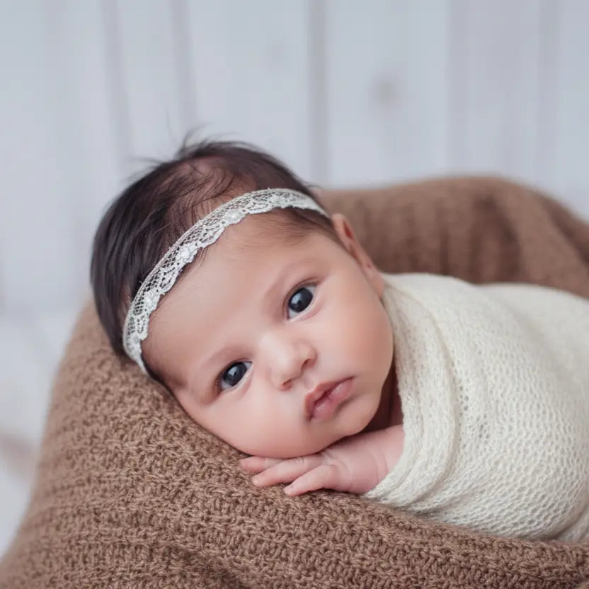 White delicate lace with diamante Cute Cute