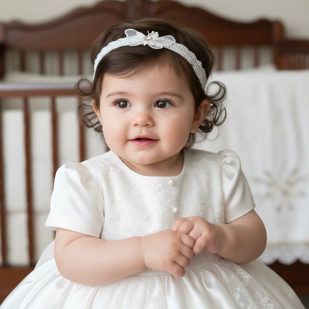 Delicate lace butterfly on elastic lace