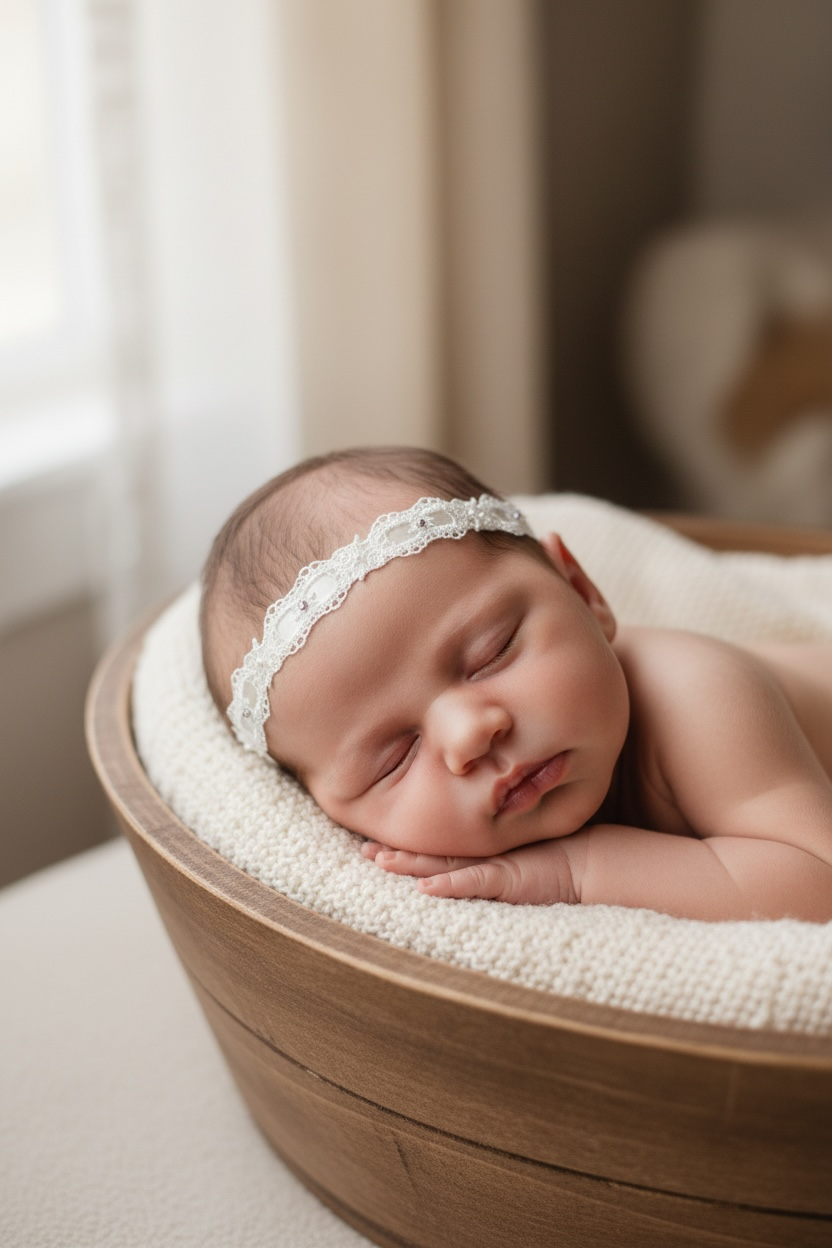 Ivory gorgeous lace and satin tie back with Swarovski diamante and pearls