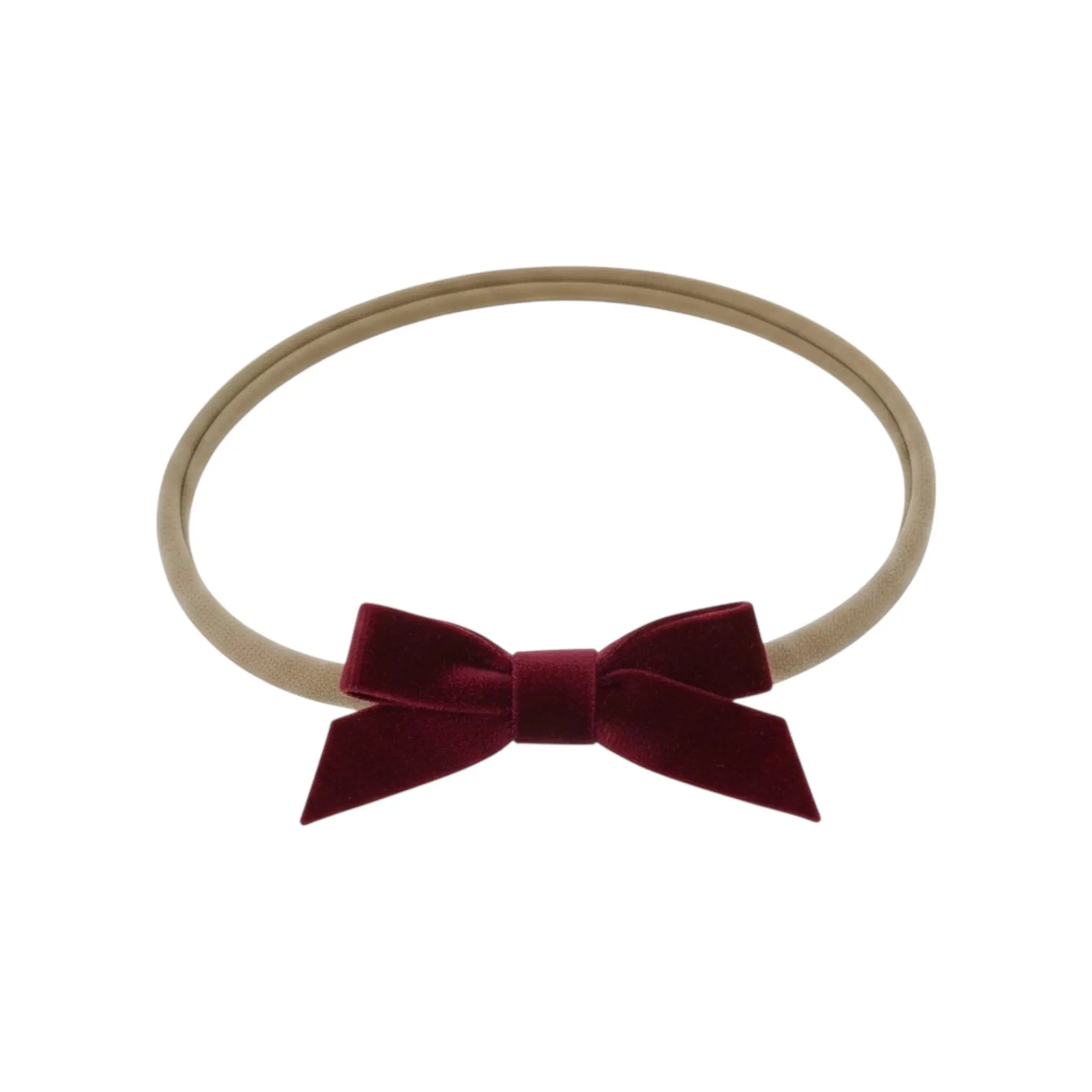 Small velvet bow on a headband Cute Cute
