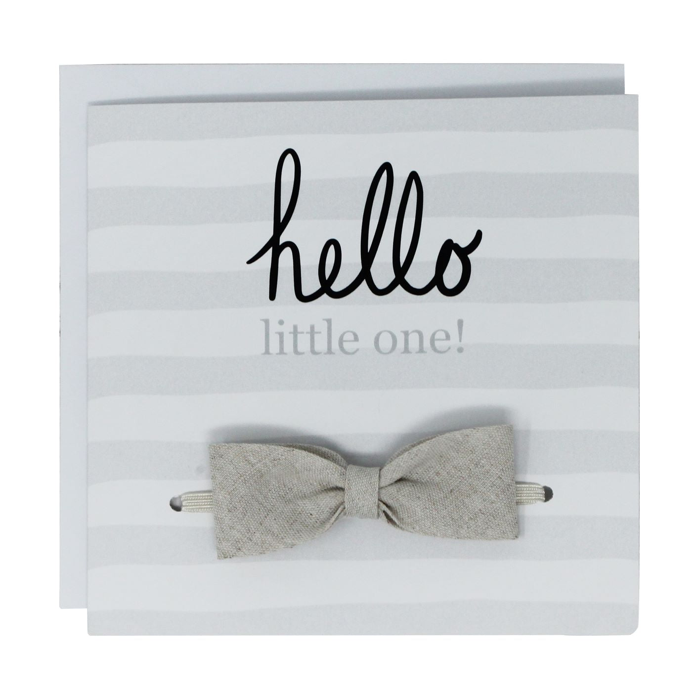 Hello little one, linen single bow tie for boys