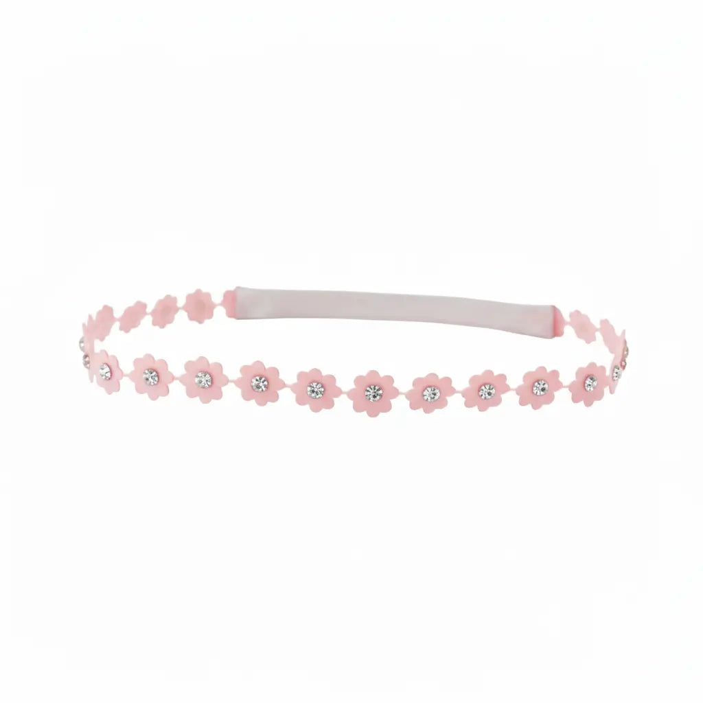 Pink flower chain with diamante Cute Cute