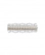 Ivory lace clip with pearls