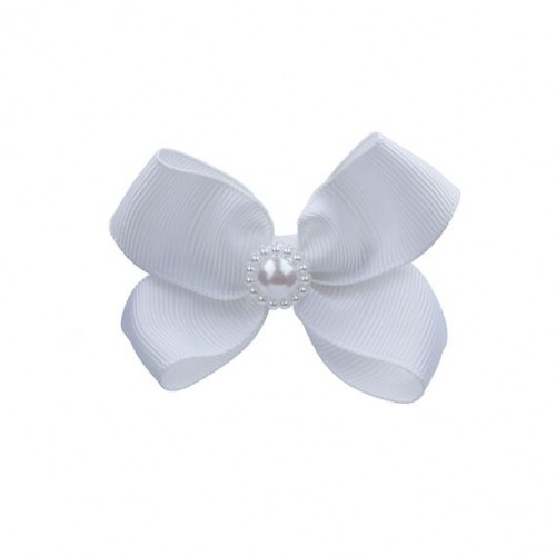 Small double bow with pearl