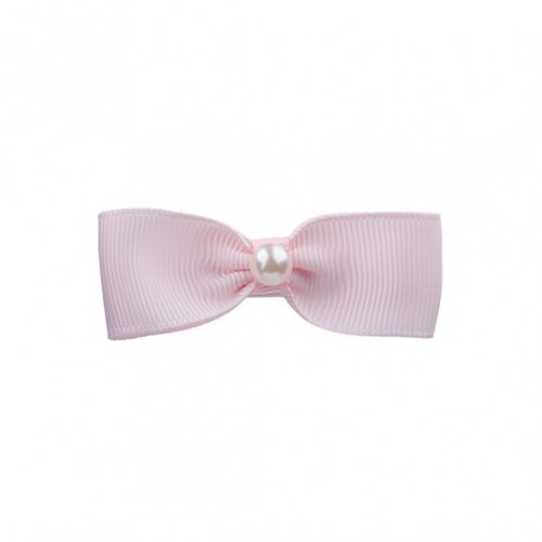 Small single bow with pearl -various colours